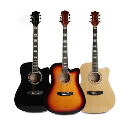 Wholesale Factory Price Acoustic Guitar - 41 Inch Beginner Steel Strings, Lightweight, Factory Direct
