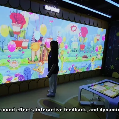 Auto Calibration Finger touch Digital Interactive Graffiti Wall Display AR Drawing Games Wall Projection Indoor Playground