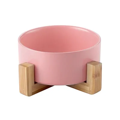 Simple Design Eco Blank Custom Logo Travel Wholesale Pet Water Food Colorful Dog Bowl Ceramic