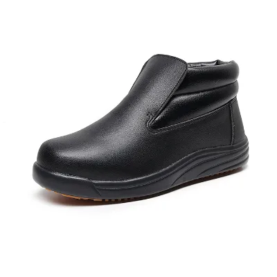 Factory Direct Delivery Oil Resistant Anti Slide Canteen Chef Workshop Men Women Winter Kitchen Work Cotton Shoes