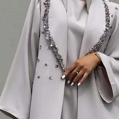 New Design Abaya Women Muslim Dress Muslim Dress Open Abaya for Muslim Women Latest Burqa Design Open Abaya