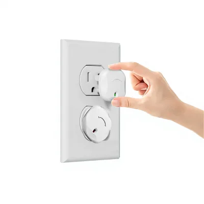 Baby-Proof Outlet Plug Covers US 3-Prong Plastic Rattan Prevent Electric Shock for Home Office School