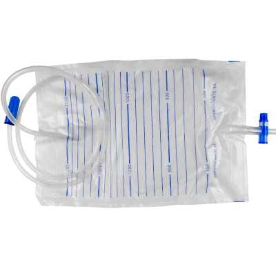 Hongda Disposable Adult Urine Bag with T-valve Urine Collection 2000ml Drinage Waste Liquid Collection Bag