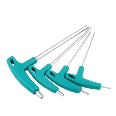 T-Type Hex Wrench Set Metric with Steel T-Ended Rubber Handle for Car Repair