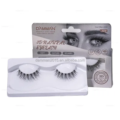 DAMMAN FT Series Transparent Band Full Strip Eyelash Faux Mink Natural Long Eyelash Extension Wholesale
