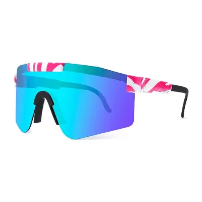 Cool plastic fashion polarized sport sunglasses
