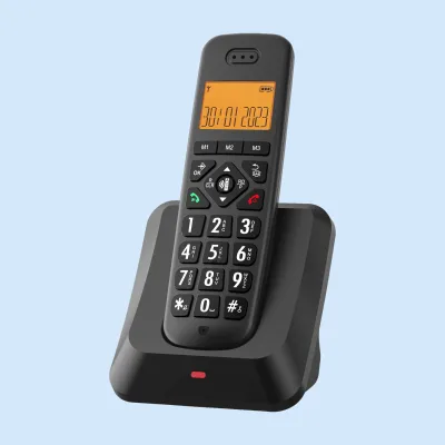 High Definition Audio Household SOS Key Cordless Telephone System Long-Range Coverage Digital Caller ID Wireless Handfree