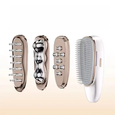4 in 1 Beauty Massage Device 7D Roller Vibration Facial Care Electric Detachable Head Massager Hot and Cold Gua Sha Massager