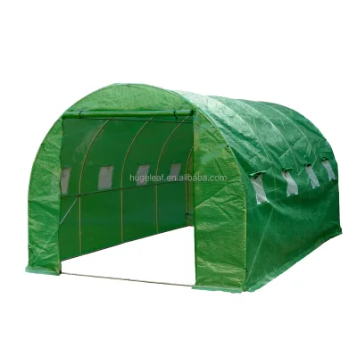 Modern Waterproof Steel Frame PE Cover Garden Greenhouse for Home Backyard Plant Growing