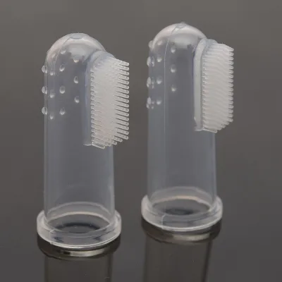 Dog Toothbrush Pet Finger Toothbrush Dog Toys Silicone Dogs Cats Grooming Brush Clean Teeth Pet Supplies