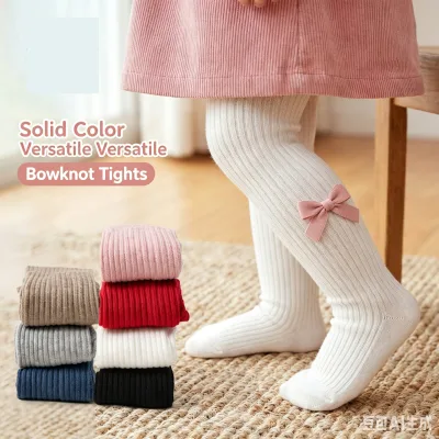 AB-056 3 PCS As One Set Cute Floral Decoration Vertical Stripe Baby Over Knee Socks Soft Cotton Kids Long Stockings for Girls