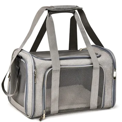 Large Capacity Portable Foldable Hand-Held Pet Bag Breathable Cat and Dog Bag for Outings