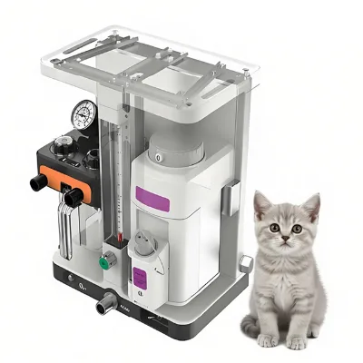 High-strength Shell and Cable Management Veterinary Anesthesia Machine