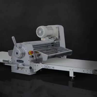 Commercial Desktop Dough Sheeter, Model HKDS-420T, 0.4KW, Stainless Steel, 520mm Width