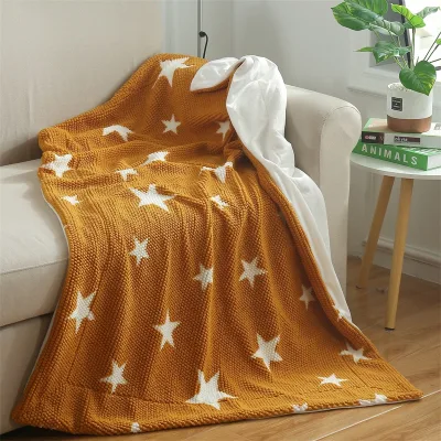 FY Custom Double Layer Sherpa Knitted Fleece Throw Blanket New Design for All Seasons Soft Printed Blanket for Bed Couch Sofa