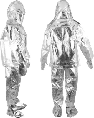 Trumego 1000 Degree Flameproof Aluminium Foil Suit Heat Resistant Fireproof Protective Clothing Anti-Thermal Radiation