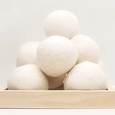 Factory Wholesale Dryingballs of Wool for KnittingPremium White100% Pure Organic Wool Dryer Ball