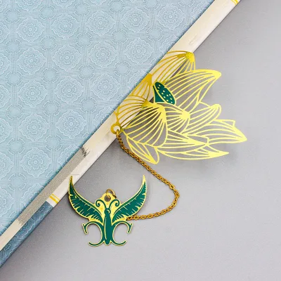 Book Marks Stainless Steel Enamel Kids Animal Cute Metal Custom Promotional Bookmarks for Gift
