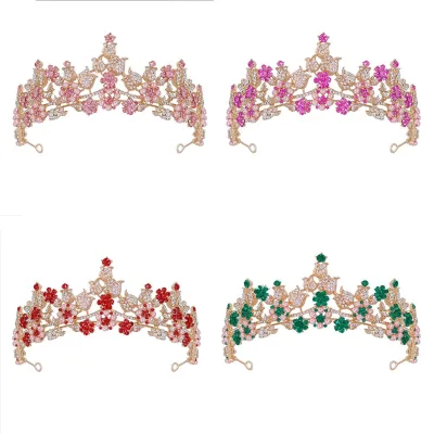 HP4953 Rose Style Bridal Tiara European and American Wedding Accessories Bridal Headwear