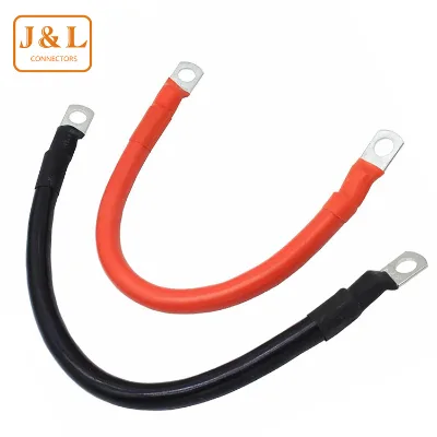 Solar Inverter Battery Cable 3/0 AWG Gauge 12" Inch Solar Power Battery Cables for Inverter Golf Cart Car RV