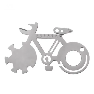 Multifunctional Stainless Steel EDC Repair Tool Portable Card Multi-Purpose Wrench Gadget Bottle Opener Mirror Functionality