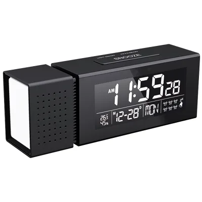 Night Led Light Alarm With Temperature Digital Calender Clock