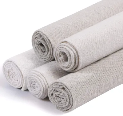 Natural Linen Fabric Solid Colored for Clothing Home Decor Pillow Sofa High Quality 100% Linen Fabric