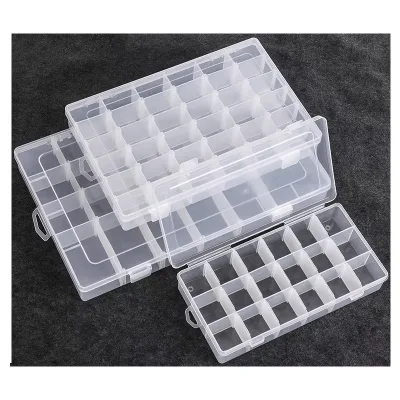Removable Fishing Tackle Box DIY Plastic Fishing Gear Accessories Luya Baits Hooks Storage Transparent Removable Fishing Box