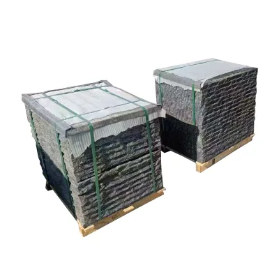 Natural Black Granite Traditional Style Outdoor Wall Retaining Fencing Stone Rough Surface Wall Block HPY Brand 2 Year Warranty