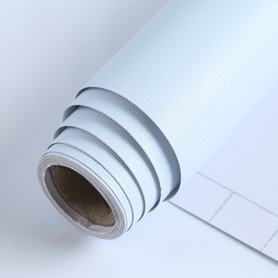 Cyan Textured Water Proof Self Adhesive Wallpaper