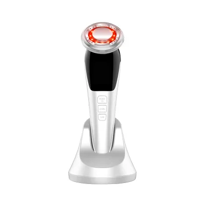 Hot Cold Face Massage Beauty Care Skin Facial Lift EMS Wrinkles Vibration Red Blue Led Light Massager EMS RF Beauty Instrument