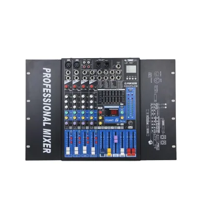 Rack Design 2 Stereo EX802FX-USB Audio Mixer with Phantom Power