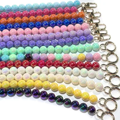 AB-color Acrylic Waterproof Ultra-lightweight Adjustable Beaded Bag Chain Shoulder/Crossbody/Handbag Strap DIY Accessory