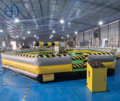 Amusement Park Rotary Inflatable Sports Game Party Inflatable Arm Sweeper Wipeout Game on Sale
