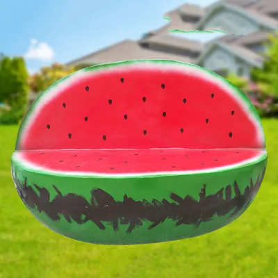 Y124 Modern Luxury Fiberglass Fruit Stool Watermelon Papaya Chair Outdoor Garden Park Landscape Kindergarten Bench School Hotel
