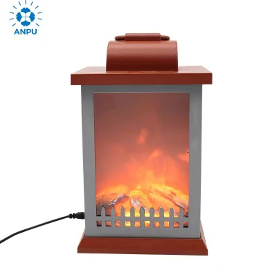 LED Carbon Fire Flame LampFfashion Retro Wind Lamp Fireplace Hanging Lamp Layout Decoration