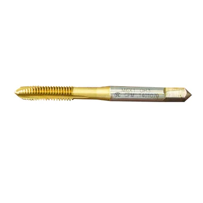 High Speed Steel M6 Tin Plated Spiral Flute Tap Durable & Cost-Effective