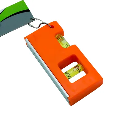 Mini Magnetic Horizontal Vertical Pockets Spirit Levels With Keychain Magnetic Pocket Levels
