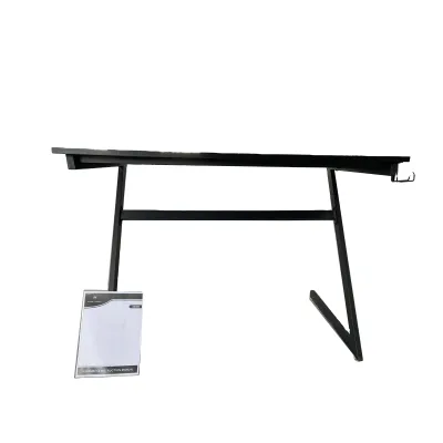 Reasonable Price Table Gaming Computer Desk Z Shaped Gaming Desk Black Carbon Gaming Room Table