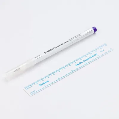 POPU Permanent Make up Mini Skin Surgical Marker With Paper Ruler