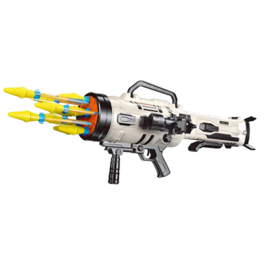 Battery Operated Missile Rocket Launcher Automatic Shooting Nonstop Speed Adjustable Shooting Toy Gun Missile Launcher Blaster