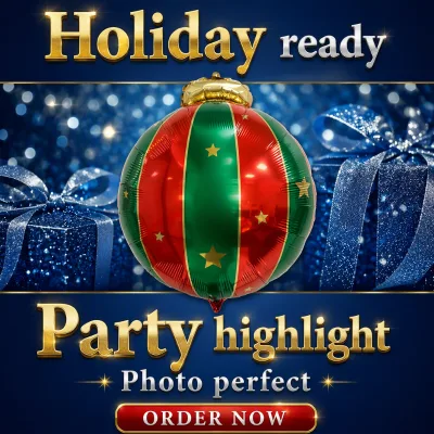 Red & Green Color Scheme Christmas Party Balloon Set Decoration Gift Shopping Mall Christmas Warm Atmosphere Decoration Balloons