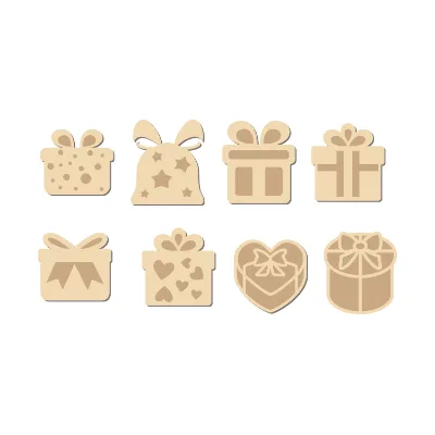 Laser Cut Craft Wood Cutting Ornaments Pieces for Scrapbooking and Card Making