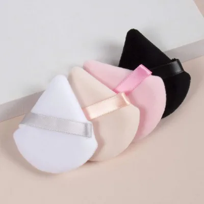 Factory Gourd Triangle Beauty Sponge 4pcs High Quality Soft Velvet Makeup Puff Blender for Sales