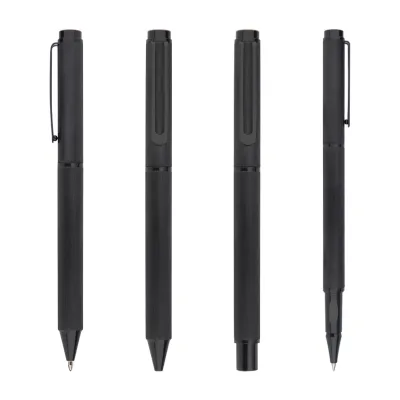 Brushed Metal Roller Pens / Ballpoint Pen / Mechanical Pencils Elegant Texture Design