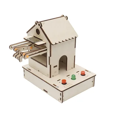Science Technology Preschool Physics Teaching Aids DIY Wooden Intelligent Drying Rack