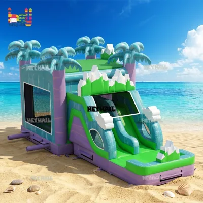 Popular Design Commercial PVC Inflatable Bounce House Jumping Combo With Slide for Holidays