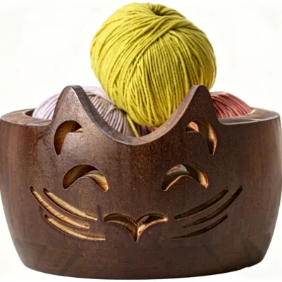 New Design Yarn Bowl Crochet Yarn Bowl, Cat Crochet Bowl, Knitting Bowl, Large Yarn Bowl, Handmade Crochet Accessories