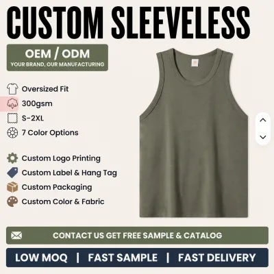 Summer Version Customize Your Own Exclusive Design Bold American Earth Tone Basic Vest Sleeveless Personalized Vintage Design