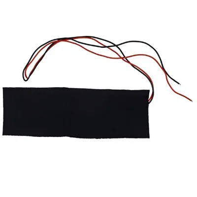 Custom 2.5x7.5inch Cloth Heating Pad Leave Two Wires 3.7V 7.4V 12V Electric-heating-element for Electronic Device